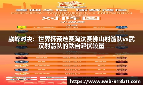巅峰对决：世界杯预选赛淘汰赛佛山射箭队vs武汉射箭队的跌宕起伏较量